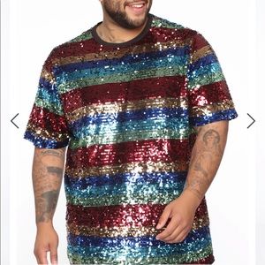 Party all night short sleeve knit shirt